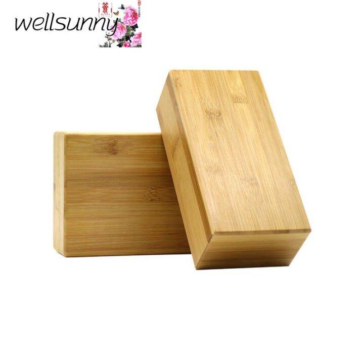 Natural Bamboo Wood Yoga Block Yoga Brick Lazada