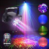 Mini Stage Light Led Dj Disco Lazer Projector พร้อมรีโมทคอนโทรล Professional Stage Lighting Effect สำหรับงานแต่งงาน Home Party Lamp