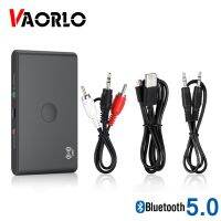 VAORLO NFC เชื่อมต่อตัวแปลงบลูทูธ2 In 1เครื่องส่งและเครื่องรับสัญญาณสำหรับหูฟังชุดไขควงอิเล็คทรอนิกพร้อมอะแดปเตอร์สเตอริโอแจ็ค3.5 AUX