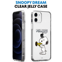 ของแท้100% Snoopy เคสไอโฟนสำหรับ IPhone14 14Promax เคส14pro 13 13pro 13promax ฝาครอบนิ่มโปร่งใส12 12pro 12Promax 12Mini เคสเยลลี่ใส11 11pro 11Promax ป้องกันตก SN01กันกระแทก