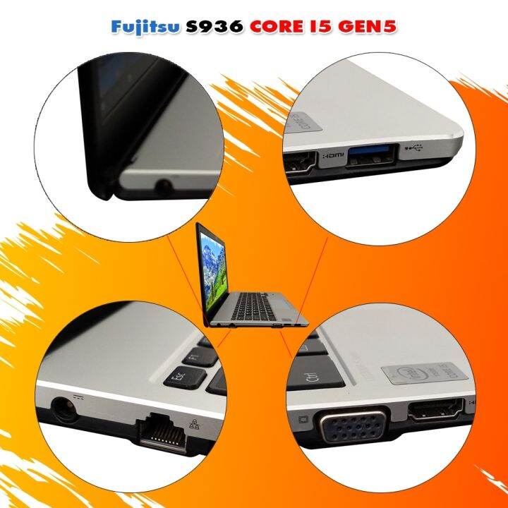 โน๊ตบุ๊คมือสอง-notebook-fujitsu-core-i5gen-5-s-series-เล่นเกมส์-เล่นเน็ต-ดูหนัง-ฟังเพลง-ออฟฟิต-รับประกัน-3-เดือน