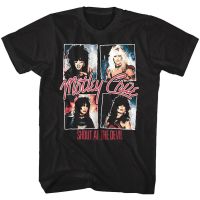 Motley Crue ตะโกนที่ปีศาจโลหะร็อคอัลบั้มคอนเสิร์ต Merch เย็นสวมใส่ในชีวิตประจำวันบุรุษย้อนยุคเสื้อยืดผู้ชายเสื้อยืด