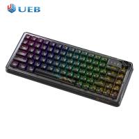 แป้นพิมพ์แบบเบากลไก3โหมดไร้สาย2.4G คีย์บอร์ดขนาดกะทัดรัด81คีย์ K75ร้อน Swappable RGB สำหรับสำนักงานเกม ESports