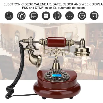 TelPal Retro Vintage Antique Telephone Old Fashioned with Push Button dial  for Home Decor