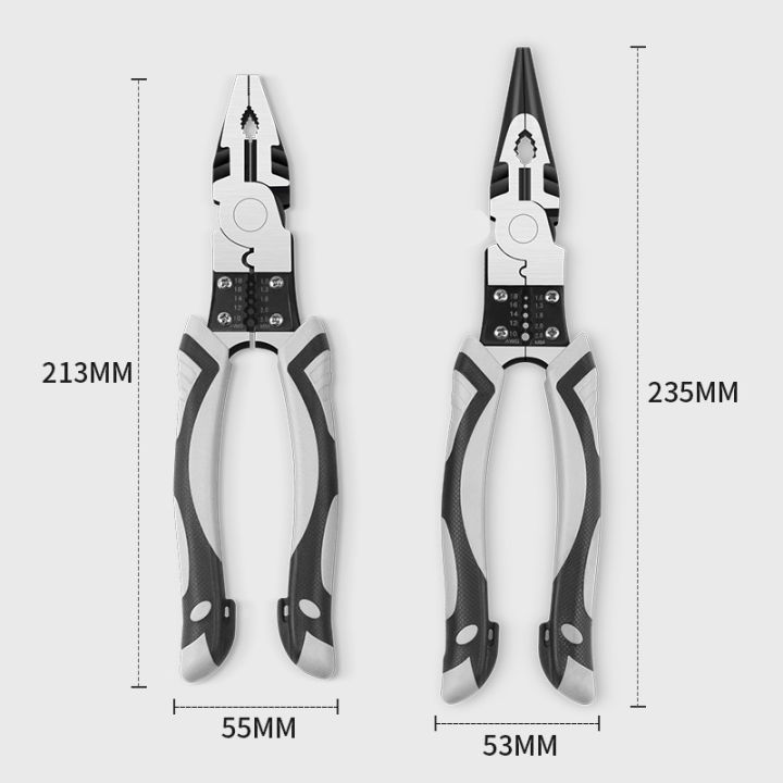 สินค้าสุดฮิต-คีมตัดอเนกประสงค์-9inch-คีมจมูกเข็ม-คีมถ่างแหวน-คีมถ่าง-คีมหนีบ-ปากตรงเครื่องตัดลวด-เครื่องมือช่าง