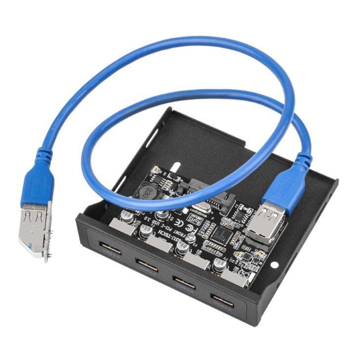 diy-pci-express-riser-5gbps-pci-ไปยัง1x-usb-3-0-pc-แผงด้านหน้าฮับ-usb-4ฮับ-usb-พอร์ต