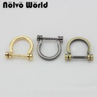 Nolvo World inner 23x20mm metal D ring horseshoe buckle for handbag detachable screws handles diy hardware accessories