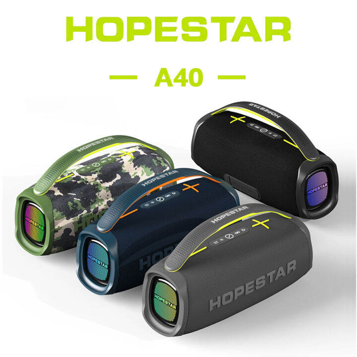 HOPESTAR A40ลำโพงบลูทูธไร้สายแบบพกพากลางแจ้ง80W | Lazada.co.th