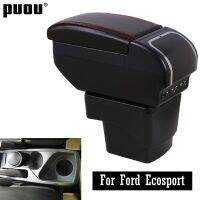 hot！【DT】﹍❈  Armrest Ecosport 2013-2018 Centre Console Storage with cup ashtray interior car-styling accessories