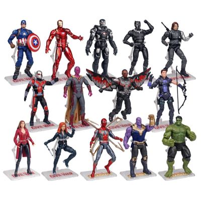 Action FiguresZZOOI ZD Original Marvel legends Avengers Iron Man Spiderman Thor Falcon Winter Hulk Black Panther Action Figure Model Toys for Kids Action Figures