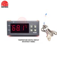 7016K Termostat Digital Kontrol Suhu Kelembaban AC 110V 220V DC 12V 24V 10A Pengendali Termometer Higrometer