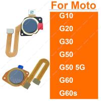 เซ็นเซอร์ลายนิ้วมือ Flex Cable สำหรับ Motorola Moto G10 G20 G30 G50 G60 G60s G50 5G Home Touch ID Ribbon Replacement Parts-DFGN STORE