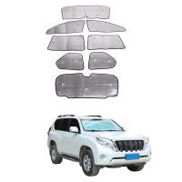 8PCS Car Window Windshield Sunshade Silver Windshield Sunshade Front UV Protect Reflector Sun Visor Accessories for Land Cruiser Prado