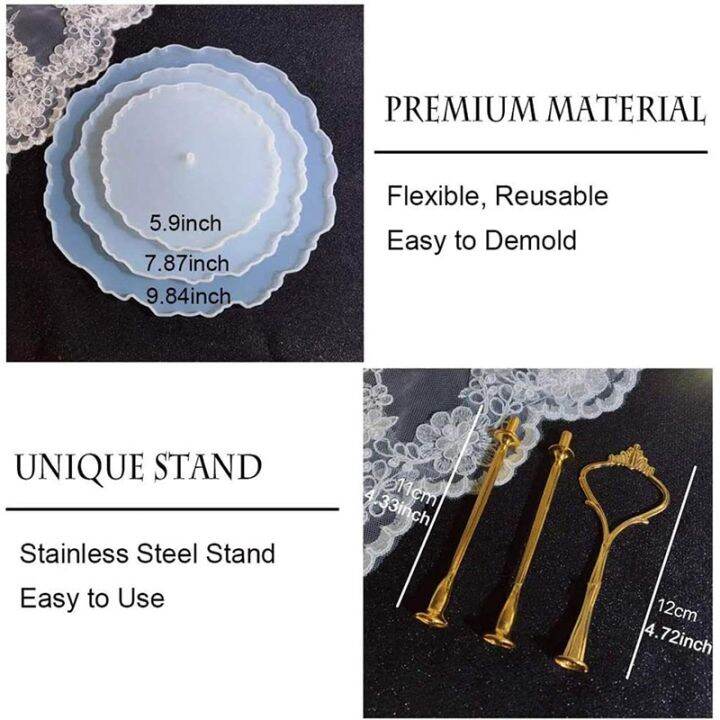 3-tier-cake-stand-resin-molds-trays-silicone-mold-tray-resin-silicone-casting-mold-for-diy-plate-stand