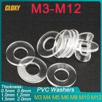 ✵℡ M1.2 M1.4 M1.7 M1.8 M2 M2.5 M3 M4 M5 M6 M12 Soft/ Hard Plastic PVC Transparent Insulating Plain Gasket Ring Spacer Flat Washer