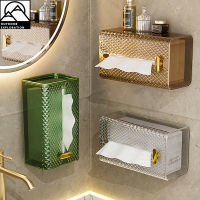 Light Luxury Transparent Tissue Box Wall-mounted Napkin Box Paper Storage Box For Home Bedroom Living Room