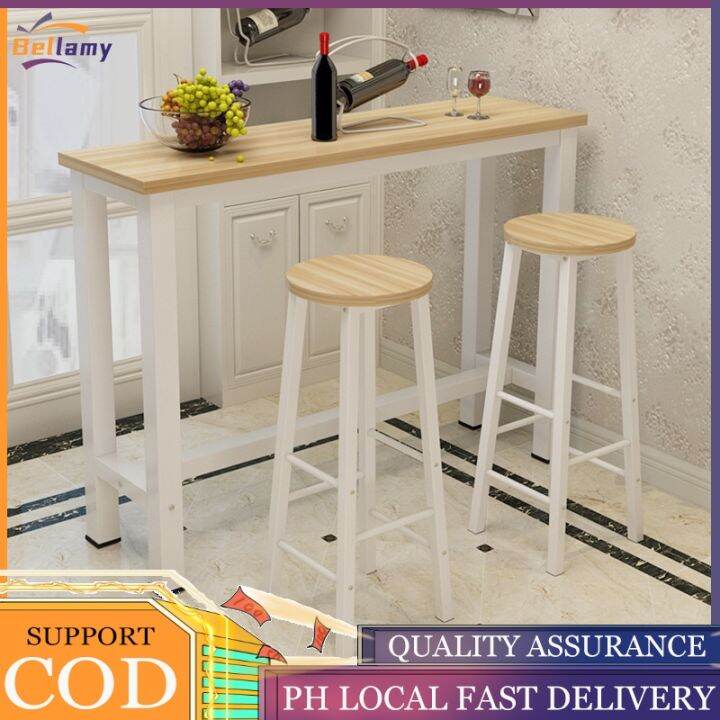 Bar Table And Chair Combination Mini Bar Table + 2 Chairs Set Lazada PH