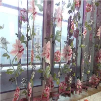 Curtains for Living Room Tulle Curtain Goods for Home and Kitchen Blackout Windows Sheer Housing Hall Luxury Filament Decoration