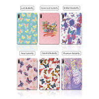 เคสแท็บเล็ตสําหรับ HUAWEI MatePad Pro 10.8-นิ้วรูปแบบผีเสื้อบินการป้องกันแบบรวมทุกอย่างฝาครอบขาตั้งพับพลิกได้ด้วยฟังก์ชั่นการนอนหลับและปลุกอัตโนมัติ