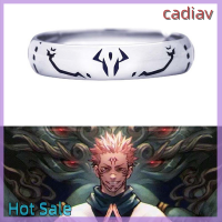 ของขวัญคริสต์มาส Cadiav Anime Jujutsu Kaisen Ryomen Sukuna Itadori Yuji Ring คอสเพลย์เปิดโลหะปรับแหวนใส่ได้ทั้งชายและหญิงเครื่องประดับอุปกรณ์เสริมของขวัญ