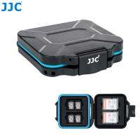 เคส SD การ์ด JJC ที่ต้องพร้อมสายคล้องกล่องเก็บการ์ดหน่วยความจำกันน้ำสำหรับ4 SD + 8 SD การ์ดขนาดไมโครจัดส่งอย่างเป็นทางการ