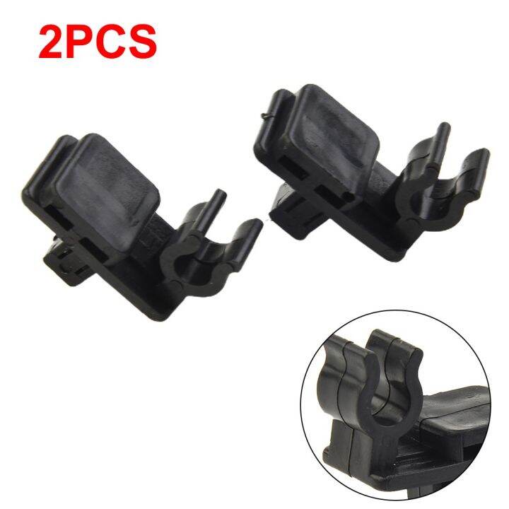 【AUTOMALLS】 2Pcs Clips Car Hood Prop Rod Clip Plastic Hood Support