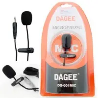 ??HOT!!ลดราคา?? ไมค์หนีบปกเสื้อ DAGEE DG-001 Mini Clip-on Microphone (Black) ##ที่ชาร์จ แท็บเล็ต ไร้สาย เสียง หูฟัง เคส Airpodss ลำโพง Wireless Bluetooth โทรศัพท์ USB ปลั๊ก เมาท์ HDMI สายคอมพิวเตอร์