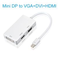 1080P 3 in 1 Mini DP 1.2 to VGA HDTV DVI Converter Hubs Port Adapter connector for MacBook Pro Air Mini DisplayPort