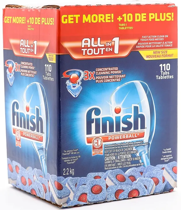 Finish Powerball All in 1, 3X Concentrated Dishwasher Detergent Tablets