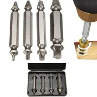 [HAOWEILAI] 4ชิ้นชุด DOUBLE SIDE damage screw EXTRACTOR OUT Remover Bolt STUD TOOL