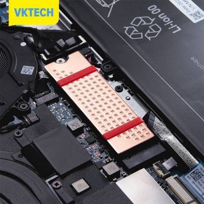 [Vktech] อ่างความร้อน SSD ทองแดงกับแผ่นซิลิโคนความร้อนฮาร์ดดิสก์สถานะของแข็งแลปท็อปเย็นเดสก์ท็อป0.8Mm/1Mm/2Mm สำหรับ M.2 SSD 2280