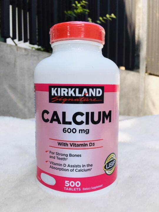 Kirkland Signature Calcium 600 mg. with Vitamin D3 500 tablets Lazada
