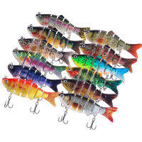 Rikimaru 6 Spilt Sections Fish 10.5cm Multi Jointed Fishes Fishing Lure Hard Plastic Swim Baits Flexible Pike Lures Crankbait