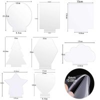 Acrylic Sheet Clear Cast Plexiglass Panel 4mm Thick Board for LED Light Base Signs DIY Display Projects Craft Laser Engraving