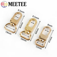 1020Pcs Meetee 131619mm Metal D Tail Bag Strap Buckles Lobster Swivel Trigger Clips Snap Hook Webbing Hang Buckle Accessories