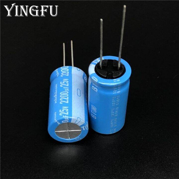 2pcs-20pcs-2200uf-25v-nichicon-bt-series-16x30mm-highly-dependable-reliability-25v2200uf-aluminum-electrolytic-capacitor