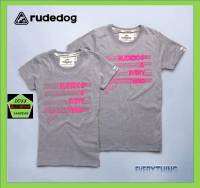 Rudedog เสื้อคอกลม ชาย หญิง สีเทาอ่อน รุ่น Everything