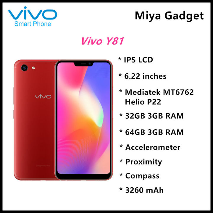 vivo y81 size in inches