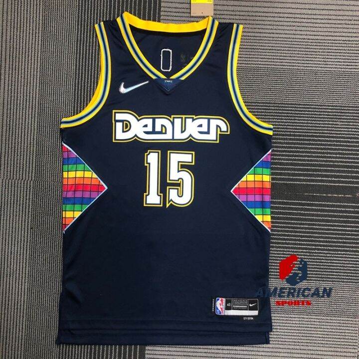 เสื้อกีฬาแขนสั้น-ลายทีม-final-patch-denver-nuggets-2023nba-15-nikola-jokic-27-jamal-murray-jersey-2023