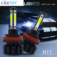 CarTnT 2ชิ้นไฟรถ H11 LED 9005 9006 HB3 HB4 16000LM H8หลอดไฟ LED สำหรับไฟหน้ารถหลอดไฟ H9 9012 HIR2ไฟตัดหมอก72W 12V 6000K