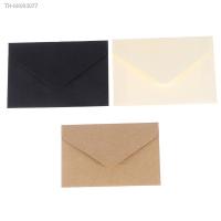 ♘ 20PCS Classical White Black Kraft Blank Mini Paper Window Envelopes Wedding Invitation Envelope Gift Envelope