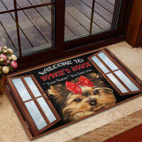 2021CLOOCL Yorkshire Terrier Dogs Doormat Personalized Gifts Doormat Floor Mat Home Creative Super Soft Absorbent Bathroom Door Mat