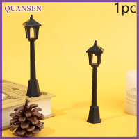 QUANSEN 1PC โคมไฟมินิไฟถนนแบบกล้องจุลทรรศน์สำหรับตกแต่งตุ๊กตาขนาดเล็ก