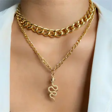 Gold Link Chain Necklace, Dainty Layered Choker for Women – AMYO Jewelry