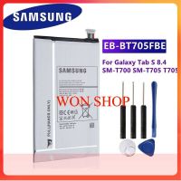 แบตเตอรี่ Samsung EB-BT705FBE EB-BT705FBC แท็บเล็ตสำหรับ Samsung Galaxy Tab S 8.4 T700 T705 SM-T700 T701 SM-T705/4900MAh+ชุดไขควงฟรี