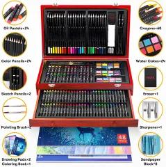 Castle Art Supplies 72 Colored Pencils Set for Adult Artists, Professionals  and Colorists / Protected and Organized in Presentation Tin Box 