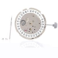 1Set Watch Movement with Handle 8200 Watch Movement 8200 Single Calendar High-Precision Automatic Mechanical Silver