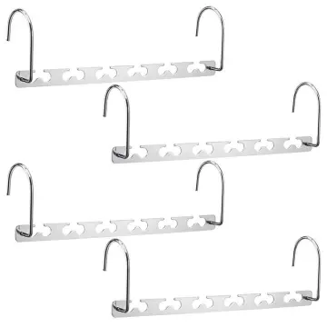 Space Saving Hangers Multifunctional Clothes Hangers Stainless Steel 6X2  Slots Magic Hanger Cascading Hanger Updated Hook