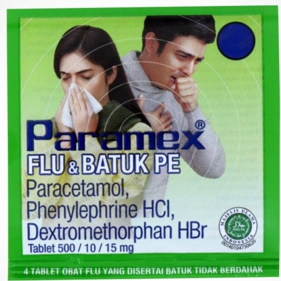 Paramex Flu Dan Batuk Pe 4 Tablet Lazada Indonesia