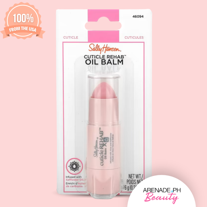 Sally Hansen Cuticle Rehab Oil Balm Infused with Safflower Oil 6g/ 0.21